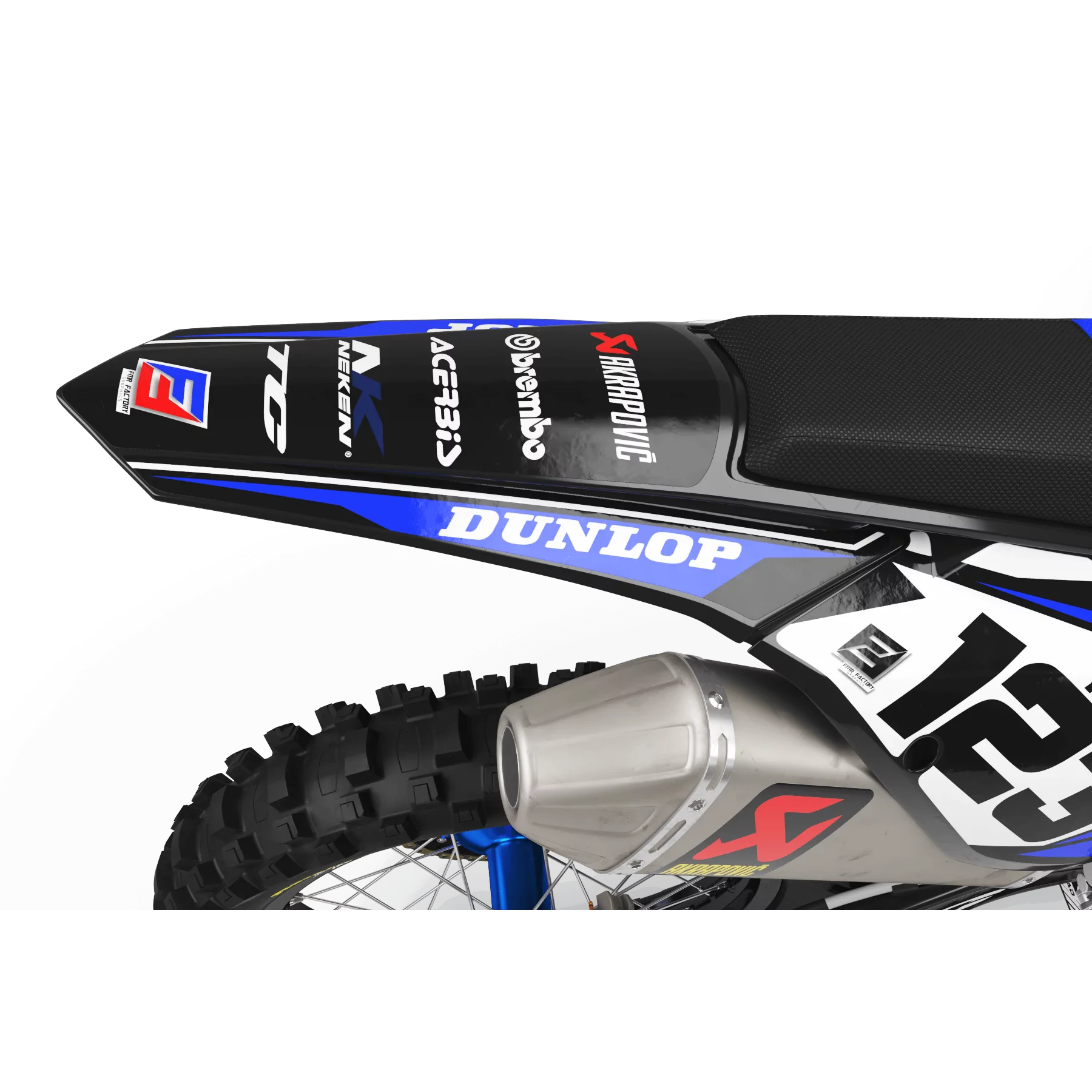 Kit adhesivos moto KIT ADHESIVOS Motocross Husqvarna FACTORY ENERGY azul|negro (ref:prda33i2)