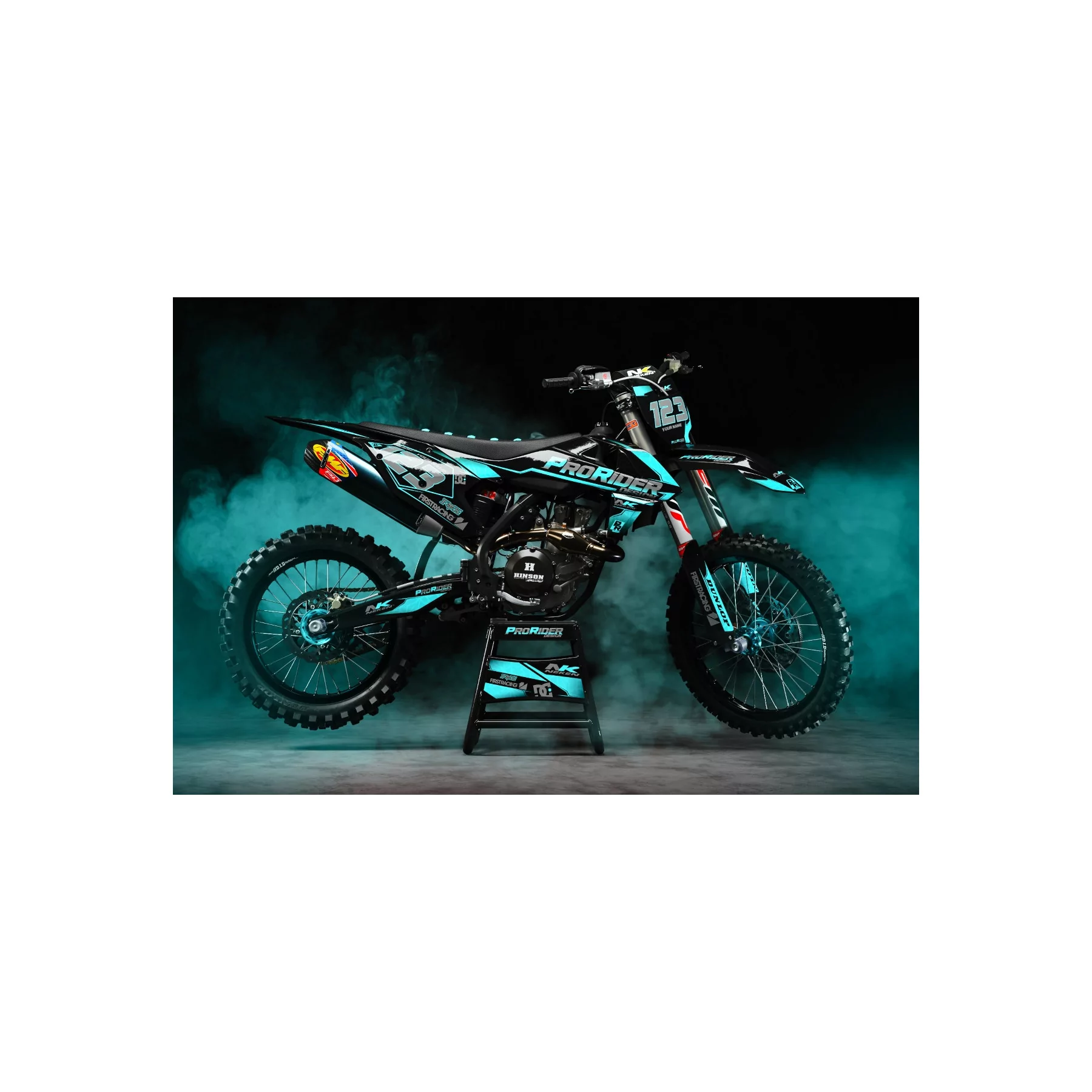 Stickerset moto Stickerset Motocross pro rider design (ref:prda34x)