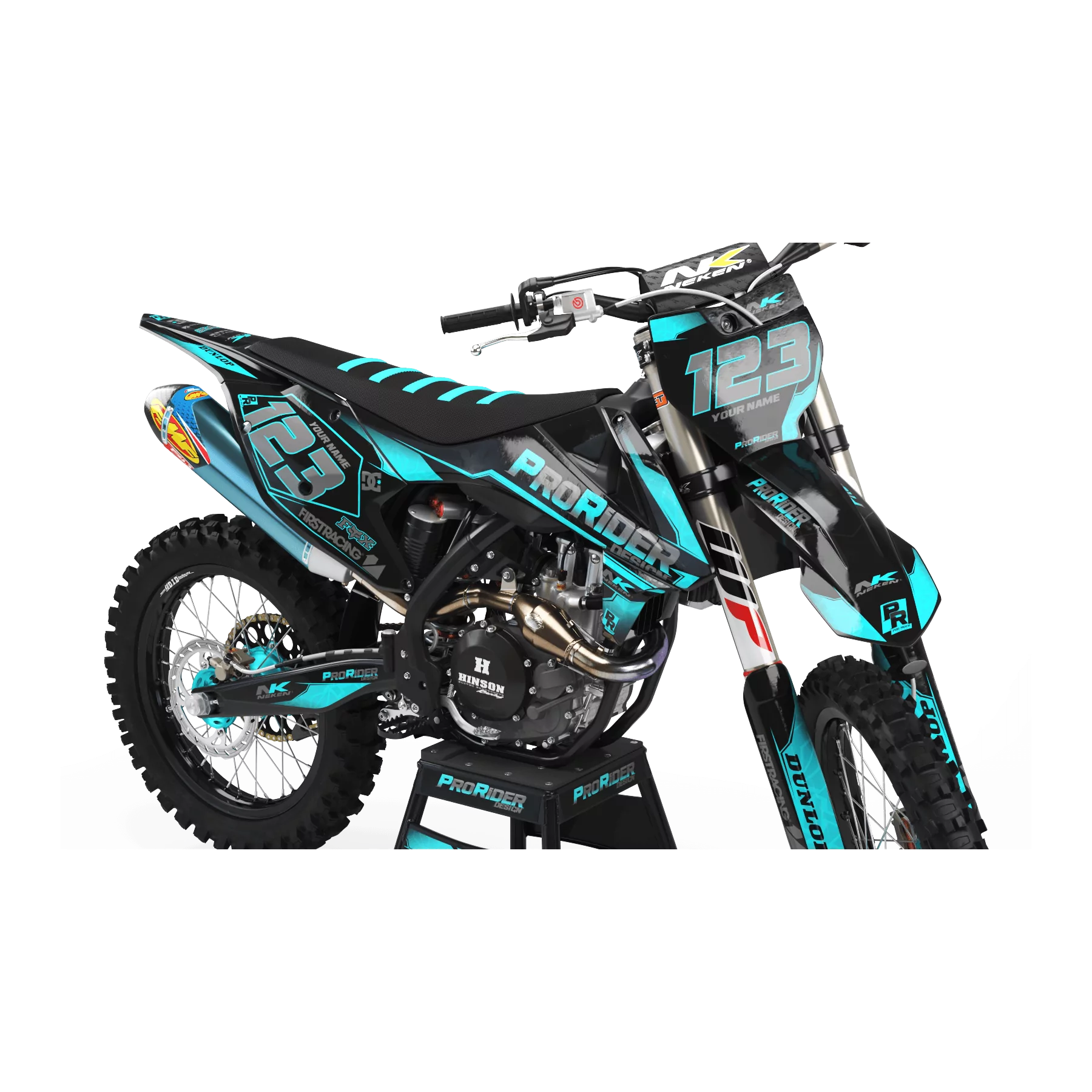Stickerset moto Stickerset Motocross pro rider design (ref:prda34x)