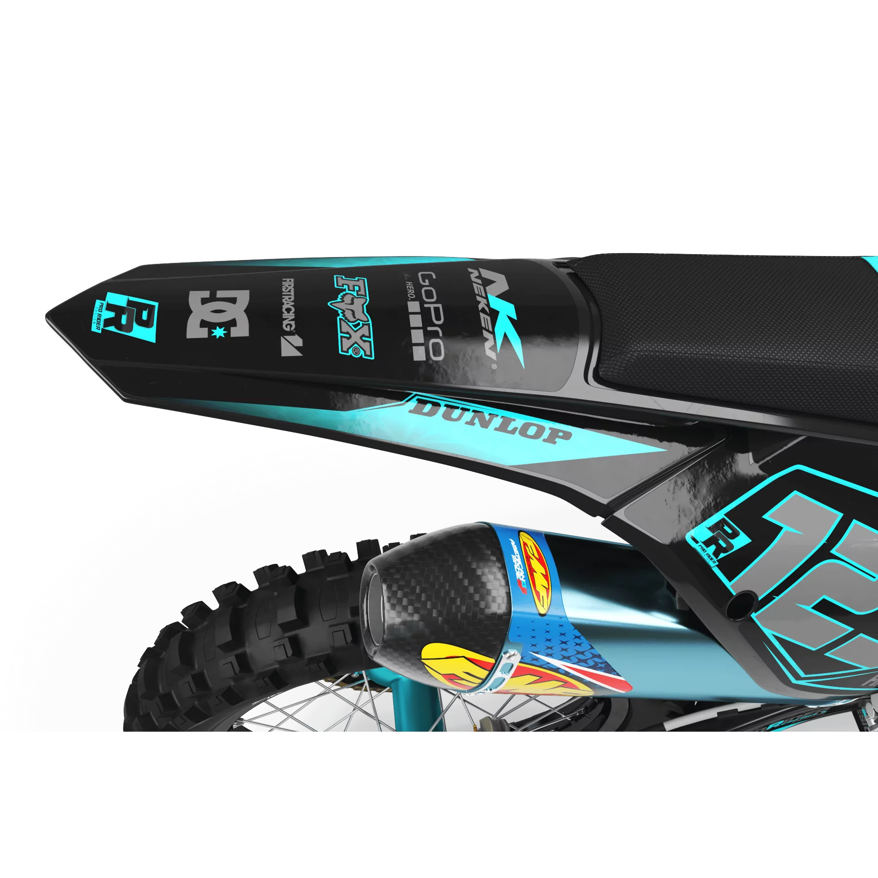 Stickerset moto Stickerset Motocross pro rider design (ref:prda34x)