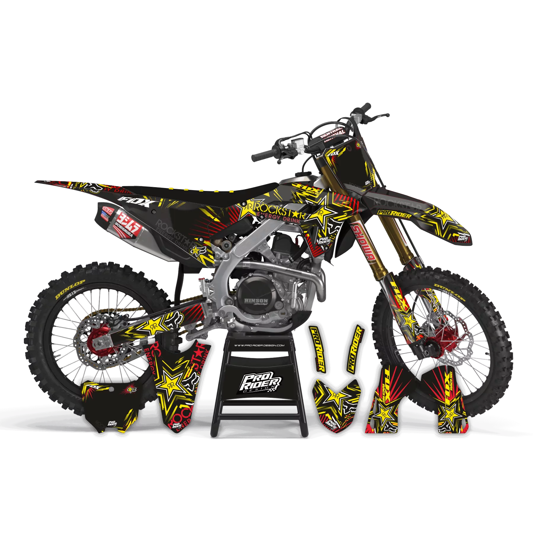Kit déco moto Kit déco Motocross perso FOXSTAR