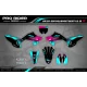 Kit adesivos moto KIT ADESIVOS Motocross PERSO UNIT BLACK