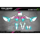 Moto stickerset STICKERSET Motocross PERSO UNIT WHITE