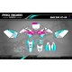 Moto stickerset STICKERSET Motocross PERSO UNIT WHITE