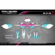 Moto stickerset STICKERSET Motocross PERSO UNIT WHITE