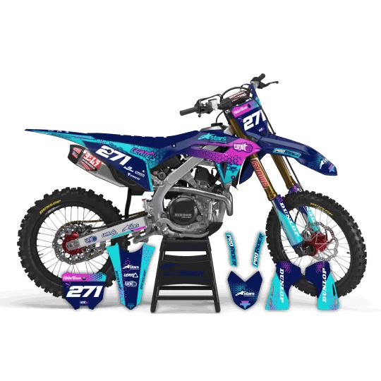 Kit adesivos moto KIT ADESIVOS Motocross PERSO UNIT NAVY