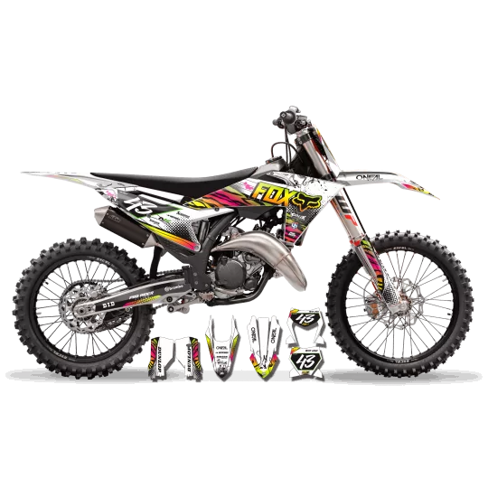 Kit adesivos moto Kit adesivos personalizável - RAINBOW