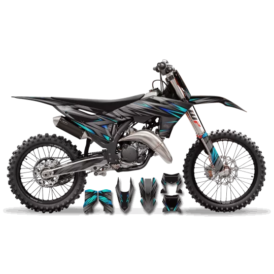 Kit adesivos moto Kit adesivos perso - AIRLIFT TEAL