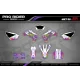 Kit adesivos moto Kit adesivos personalizável - RAINBOW PURPLE
