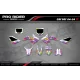 Kit adesivos moto Kit adesivos personalizável - RAINBOW PURPLE