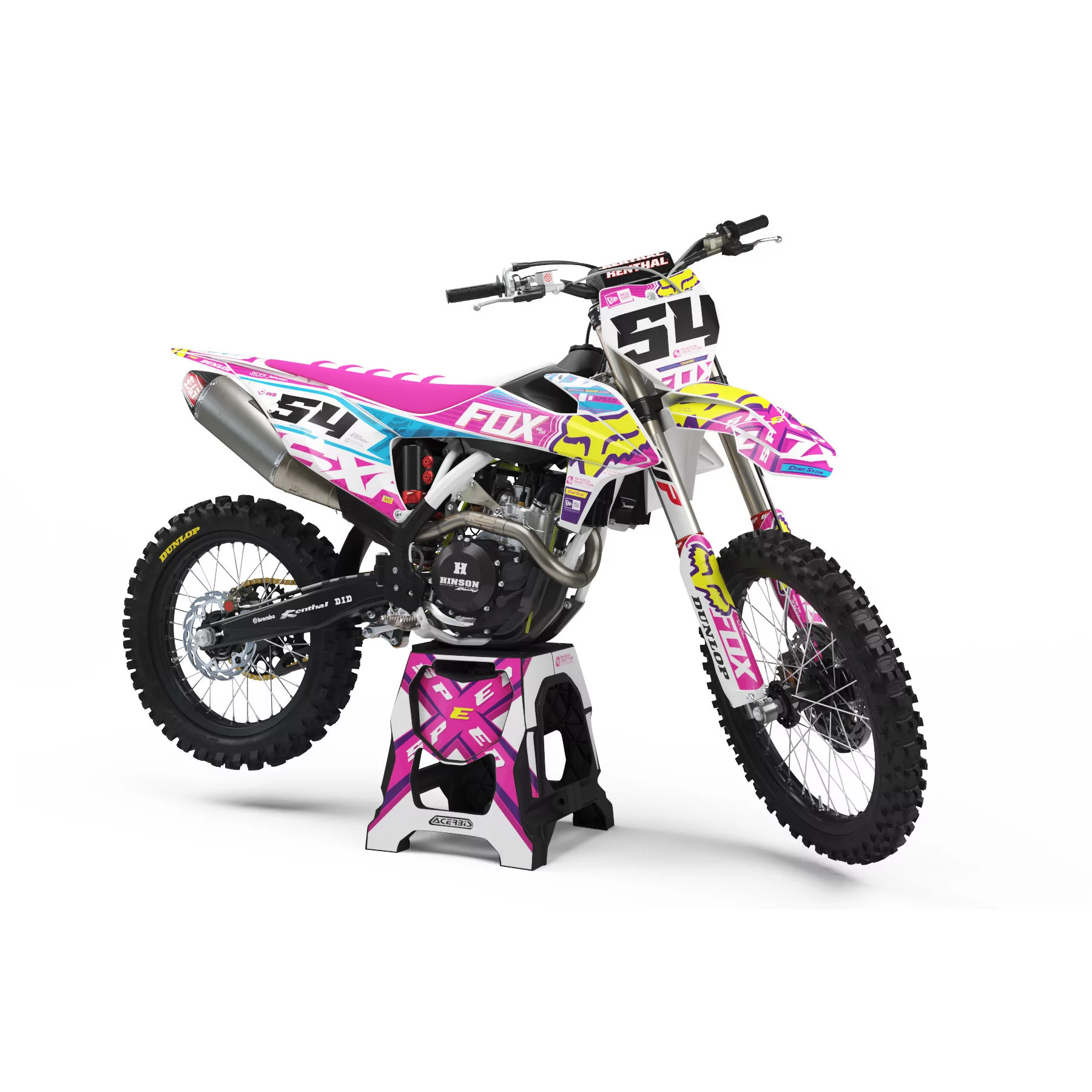 Kit adesivos moto KIT ADESIVOS Motocross perso FOX ALTITUDE LEVEL 2