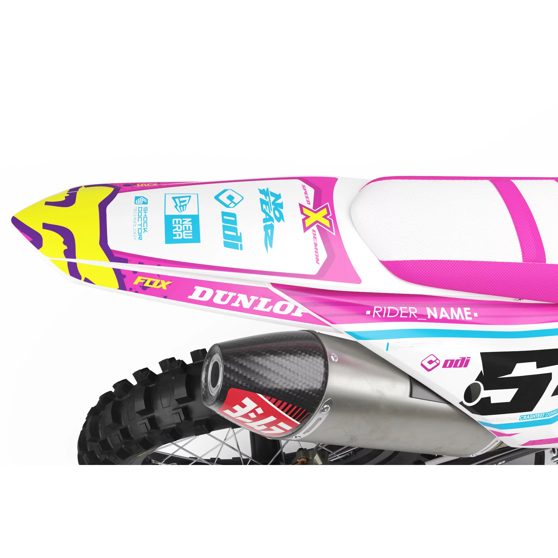 Kit adesivos moto KIT ADESIVOS Motocross perso FOX ALTITUDE LEVEL 2