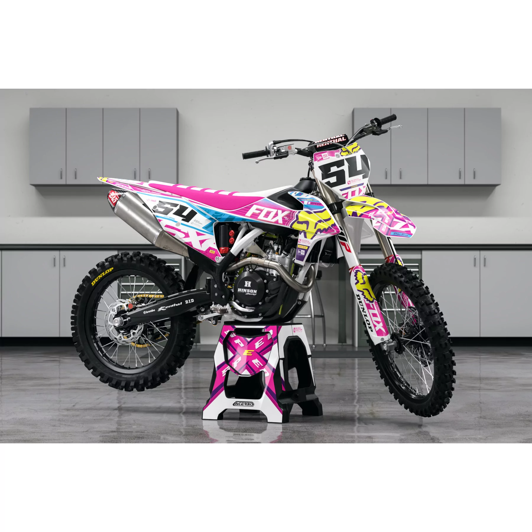 Kit adesivos moto KIT ADESIVOS Motocross perso FOX ALTITUDE LEVEL 2