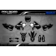 Kit adesivos moto KIT ADESIVOS Motocross PERSO GRENZGAENGER BLACK