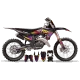 Stickerset moto Stickerset aanpasbaar - RAINBOW BLACK PURPLE!
