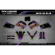 Kit déco moto Kit déco personnalisable - RAINBOW BLACK PURPLE!