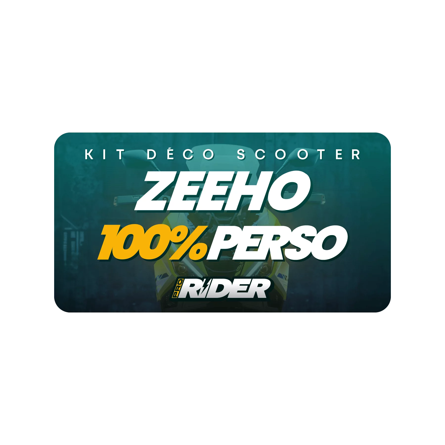 Kit adesivos moto Kit adesivos SCOOTER ZEEHO 100 % PERSONALIZADO