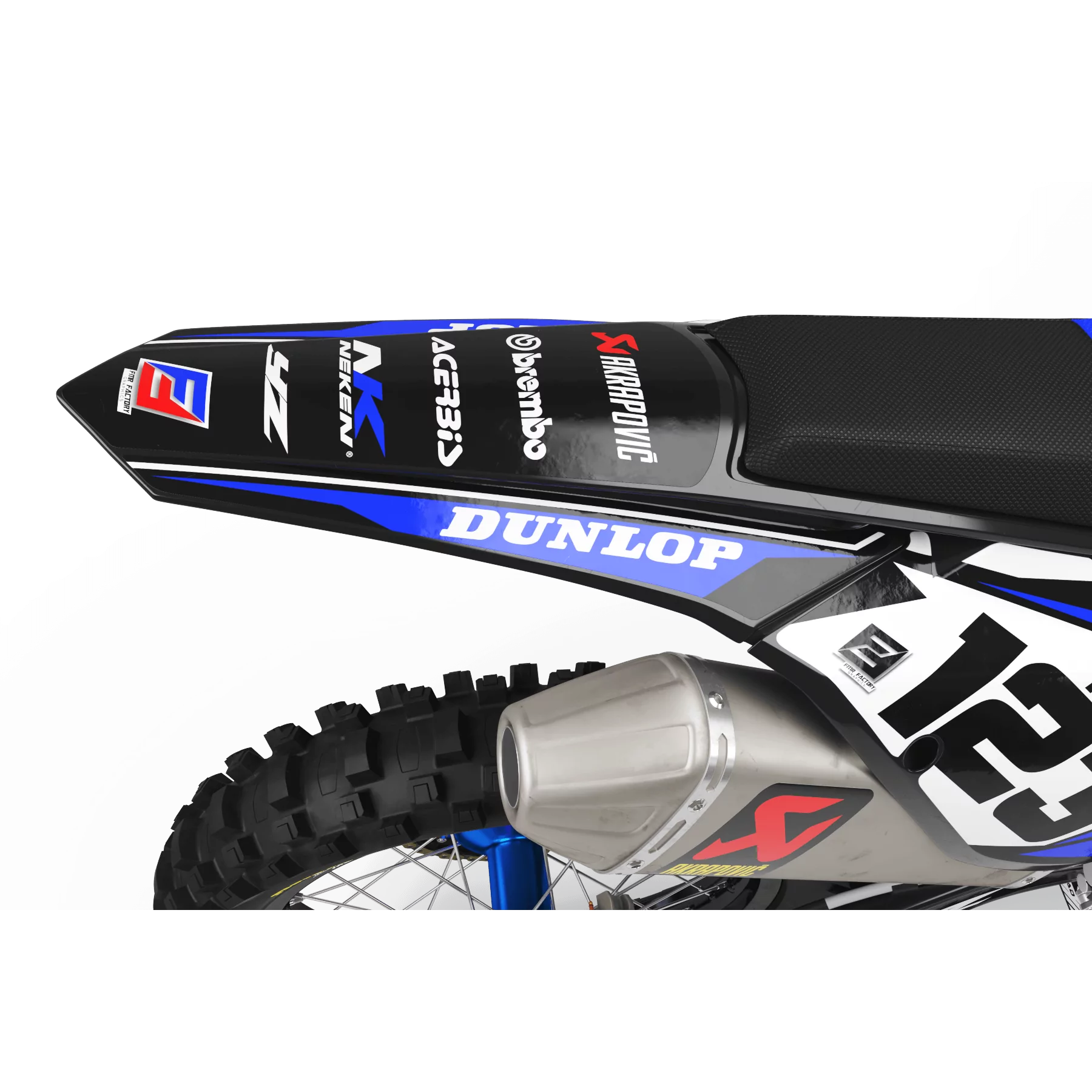 GRAPHICS kit moto MOTOCROSS PERSO Yamaha FACTORY ENERGY blue (ref:prda33e)
