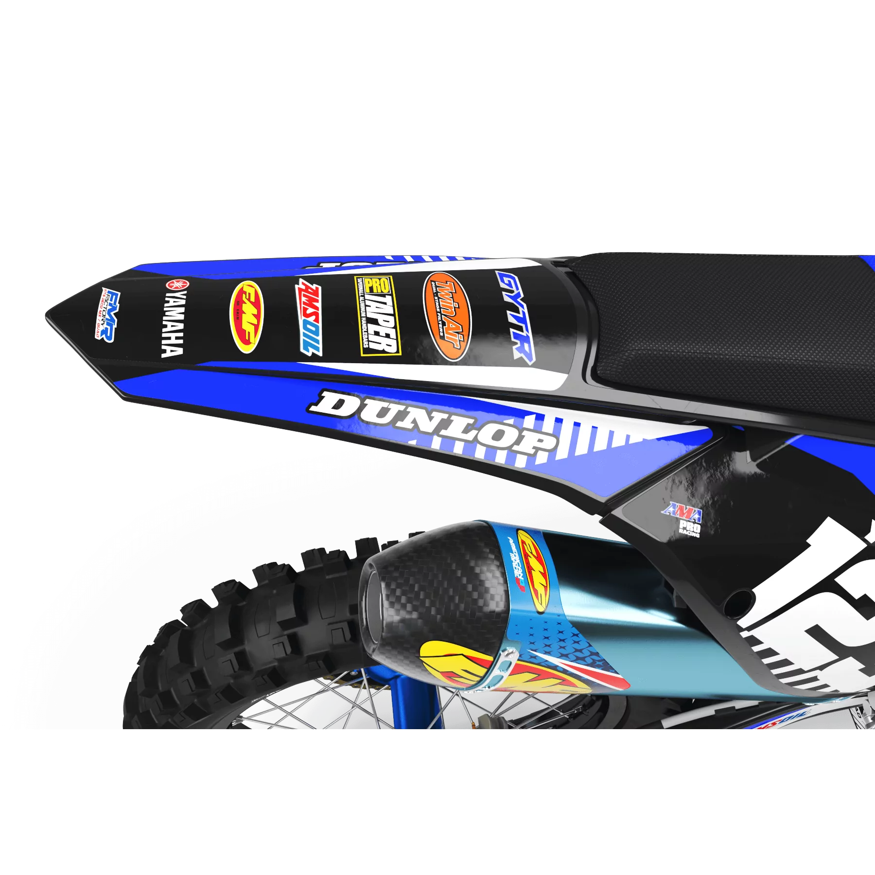 Kit adesivos moto KIT ADESIVOS MOTOCROSS PERSO GYTR Yamaha (ref:prda12e)