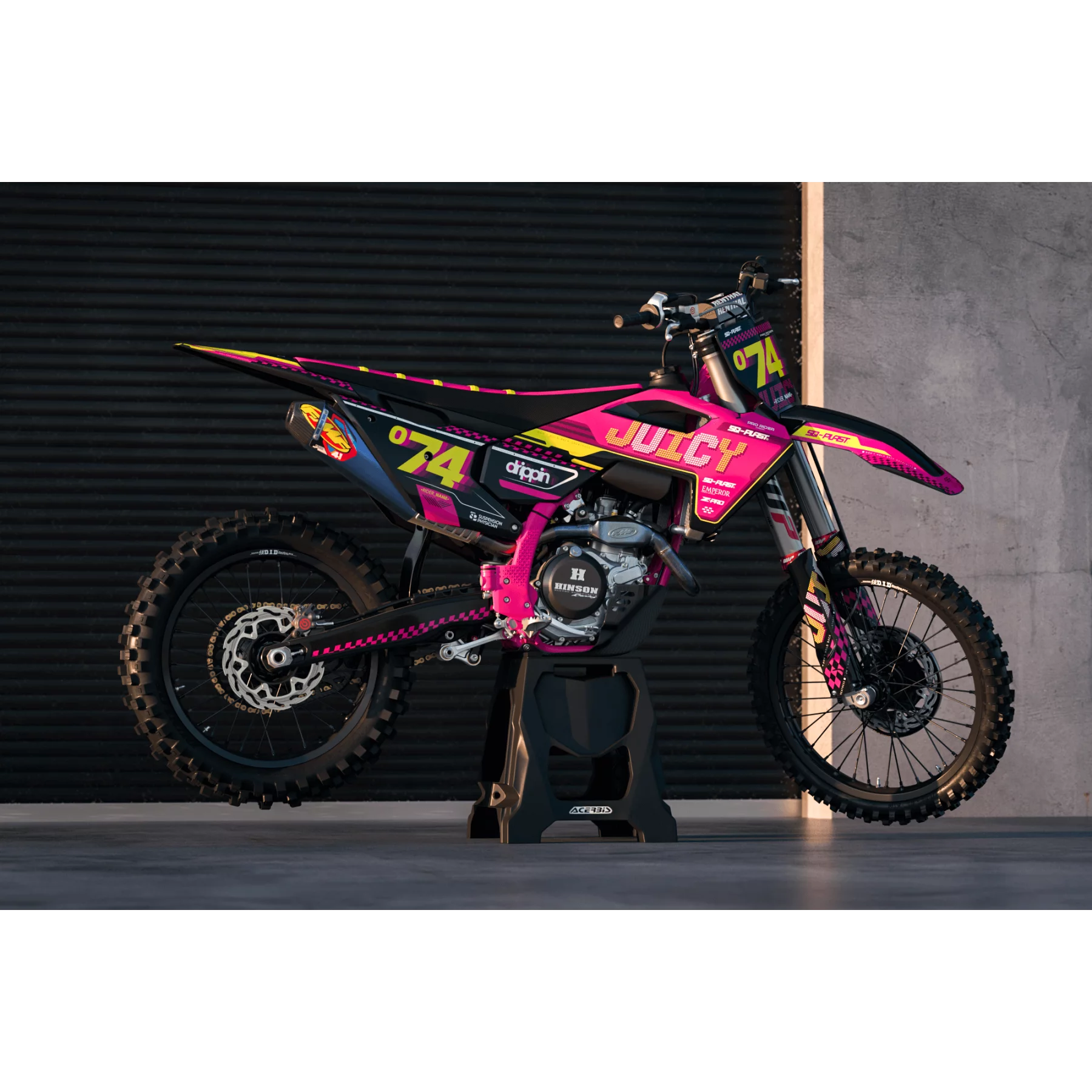 Kit adesivos moto Kit adesivos perso - JUICY