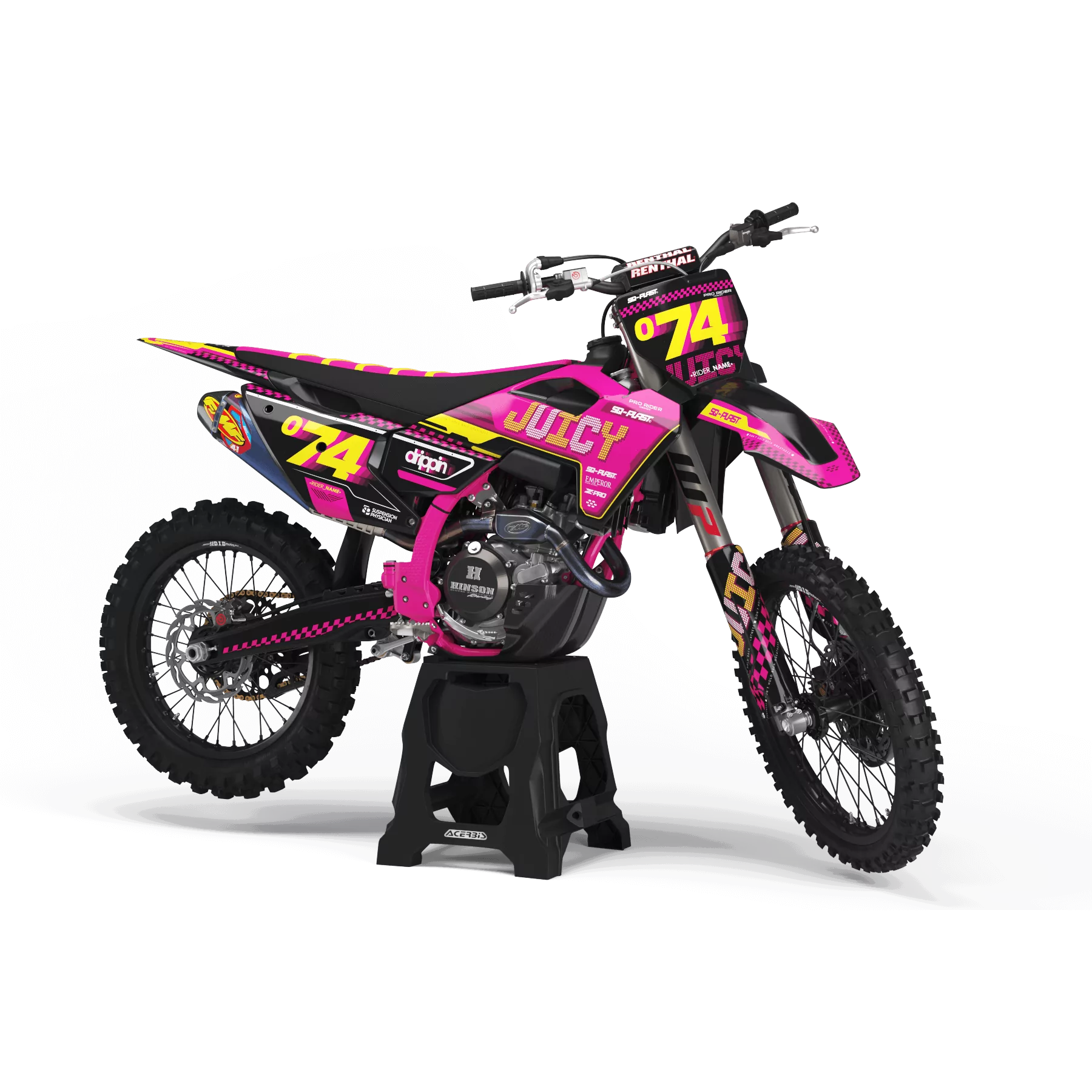 Kit adesivos moto Kit adesivos perso - JUICY