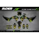 Motorcycle graphics GRAPHICS MOTOCROSS PERSO  ROCKSTAR ENERGY green (ref:prda16b)