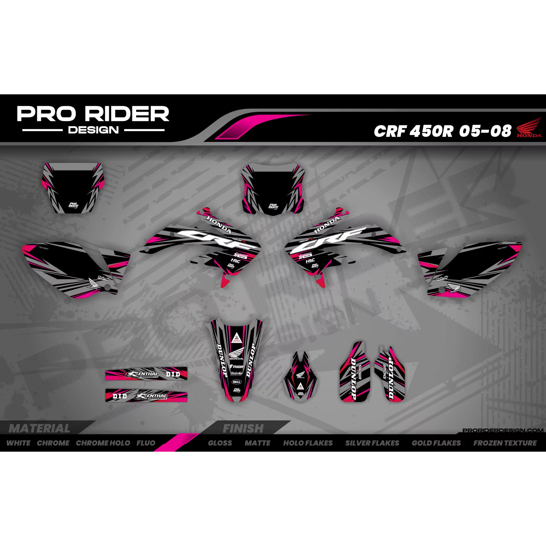 Kit adesivos moto Kit adesivos Motocross perso HONDA SMILE