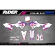 Stickerset moto Stickerset Motocross YAMAHA 93th White