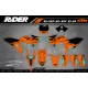 Stickerset moto Stickerset Motocross KTM SX SXF EXC - OEM VECTOR TEAL