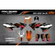 Stickerset moto Stickerset Motocross KTM persoonlijk - VORTEX