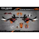 Stickerset moto Stickerset Motocross KTM persoonlijk - VORTEX