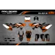 Kit adesivos moto KIT ADESIVOS Motocross KTM FACTORY ENERGY laranja (ref:prda33c)
