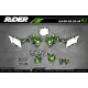 Kit adesivos moto KIT ADESIVOS MOTOCROSS DC B&W verde (ref:prda15b)