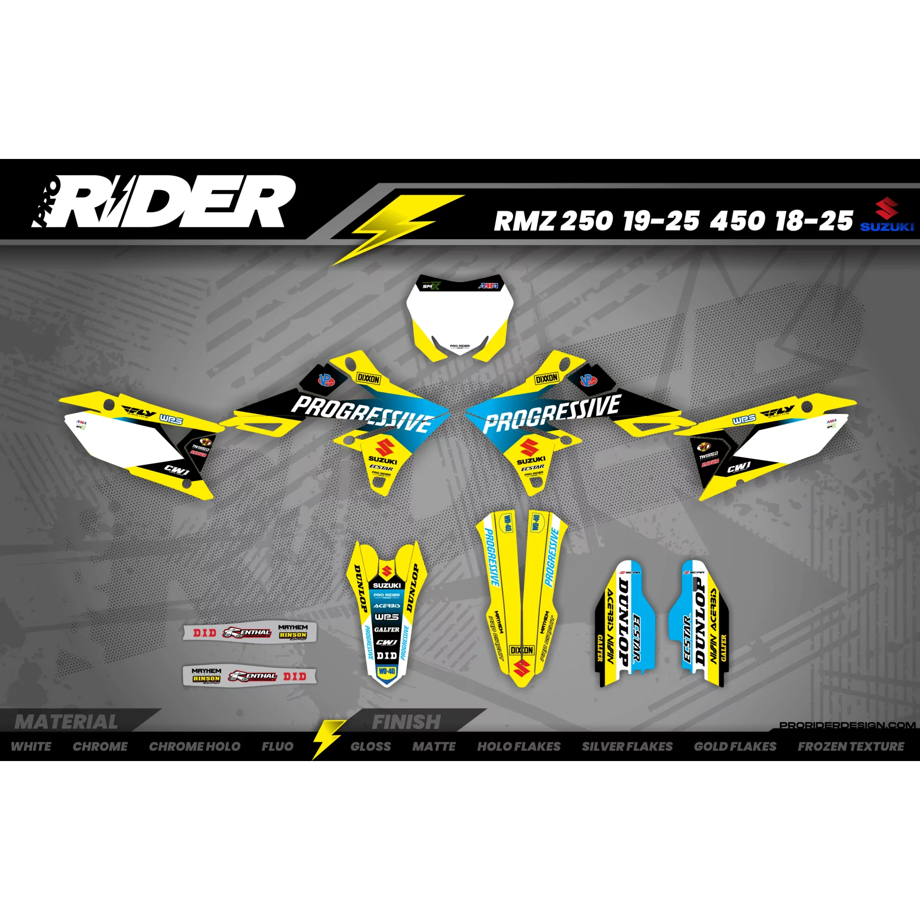 Kit adesivos moto Kit adesivos SUZUKI | ECSTAR PROGRESSIVE Replica KEN ROCZEN