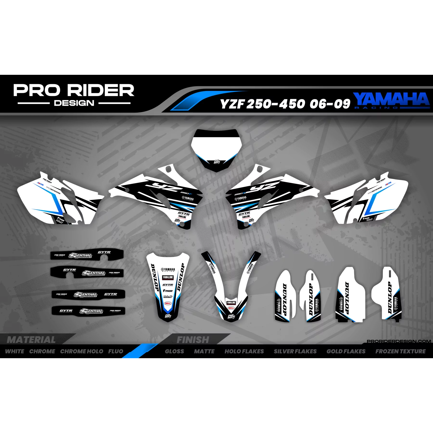 Motorcycle graphics Motocross YAMAHA CUSTOM JET-POWERED