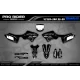 Motorrad Dekor DEKOR Motocross YAMAHA NEW DESIGN GREY