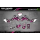 Kit déco moto KIT DECO MOTOCROSS DC B&W rose (ref:prda15p)