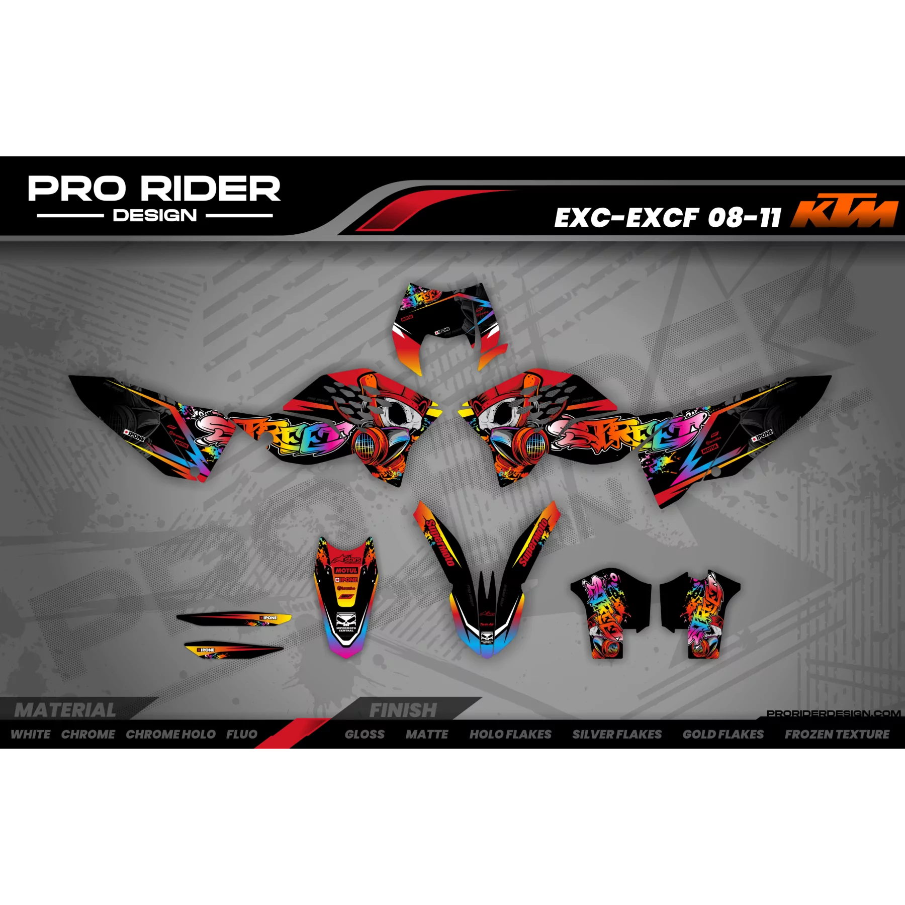 Motorrad Dekor Dekor 50cc Aprilia SX - SUPERMOTO STREET