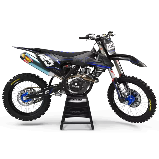 Kit adesivos moto KIT ADESIVOS MOTOCROSS PERSO Yamaha FACTORY NEKEN BLACK MATE (ref:prda31e)