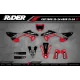 Motorstickerset STICKERSET MOTORCROSS HONDA RED RIPPER