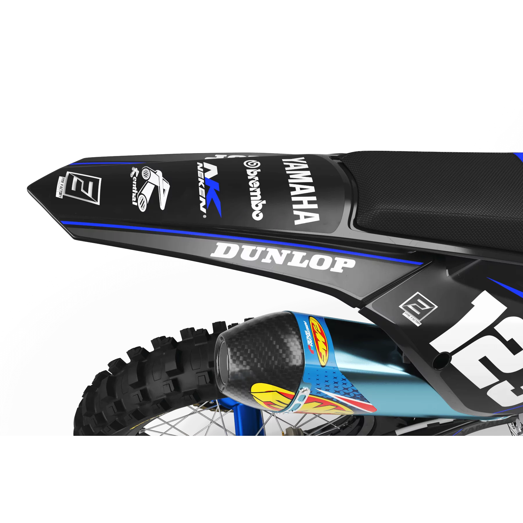 DEKOR Motorrad DEKOR MOTOCROSS PERSO Yamaha FACTORY NEKEN BLACK MATE (ref:prda31e)