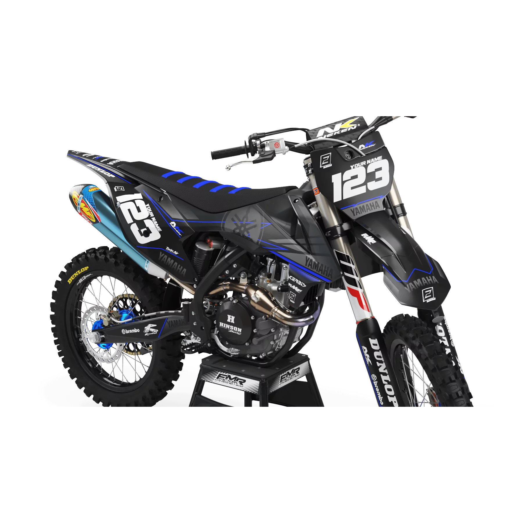 DEKOR Motorrad DEKOR MOTOCROSS PERSO Yamaha FACTORY NEKEN BLACK MATE (ref:prda31e)