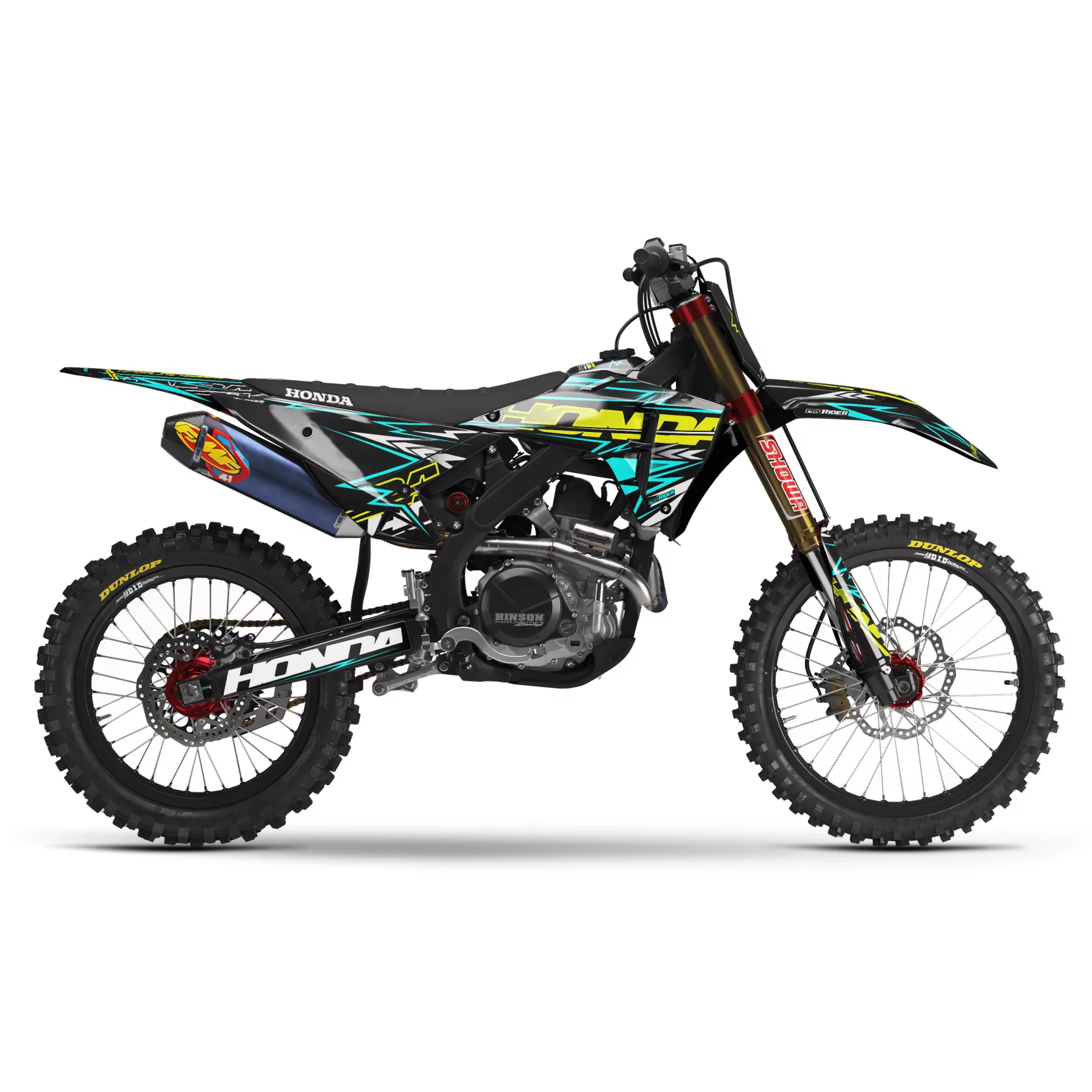 Stickerset moto STICKERSET MOTOCROSS HONDA BOLD EFFECT