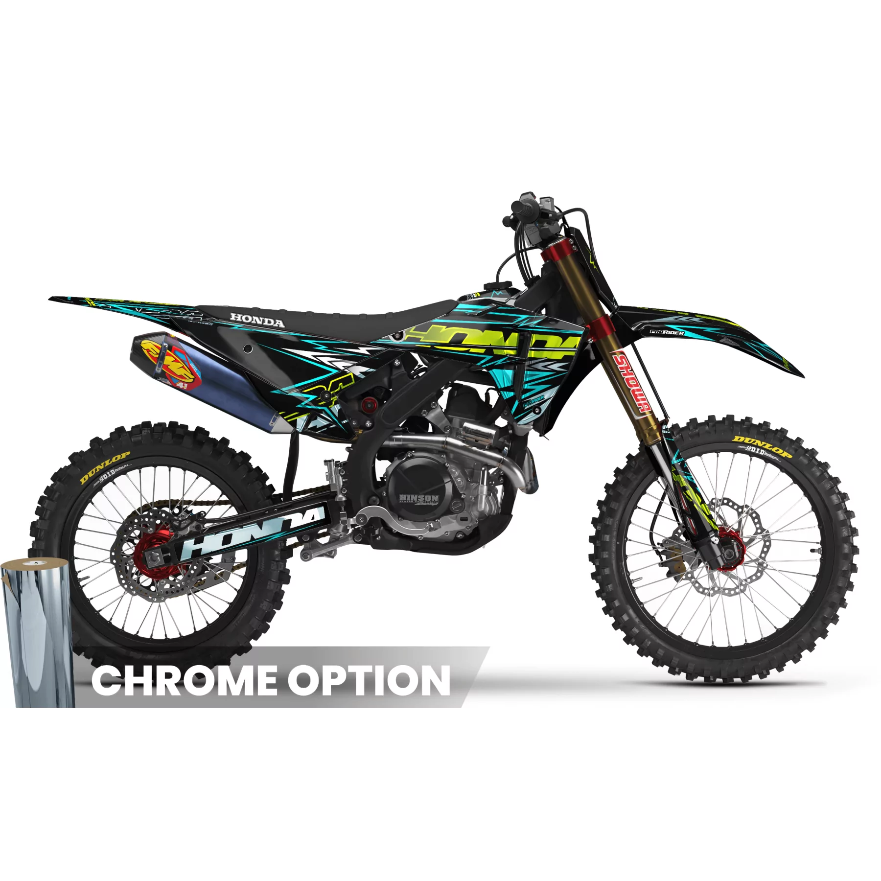 Kit adesivos moto KIT ADESIVOS MOTOCROSS HONDA BOLD EFFECT
