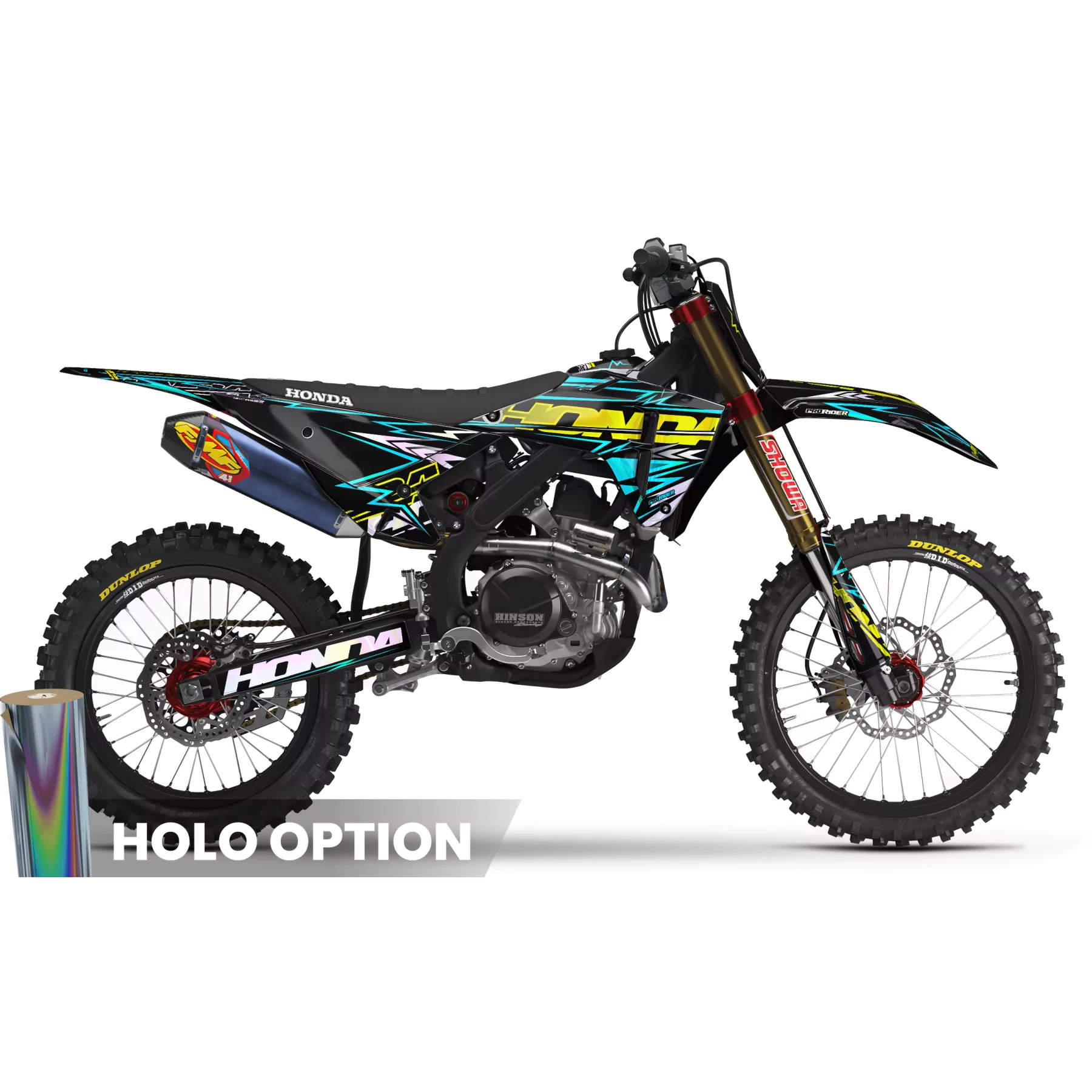 Kit adesivos moto KIT ADESIVOS MOTOCROSS HONDA BOLD EFFECT