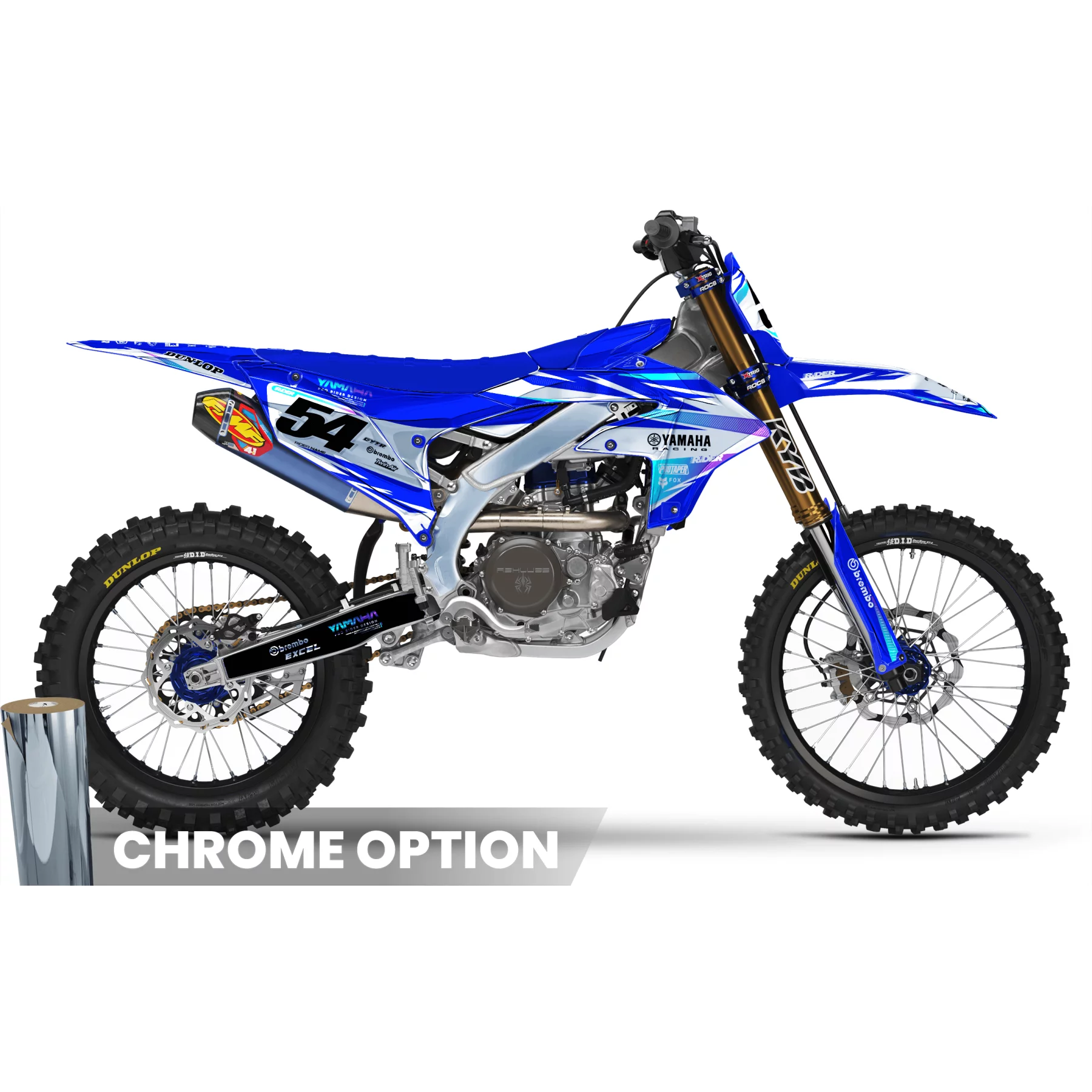grafiche moto GRAFICHE MOTOCROSS YAMAHA YZ/YZF/WRF IMPULSE BLUE