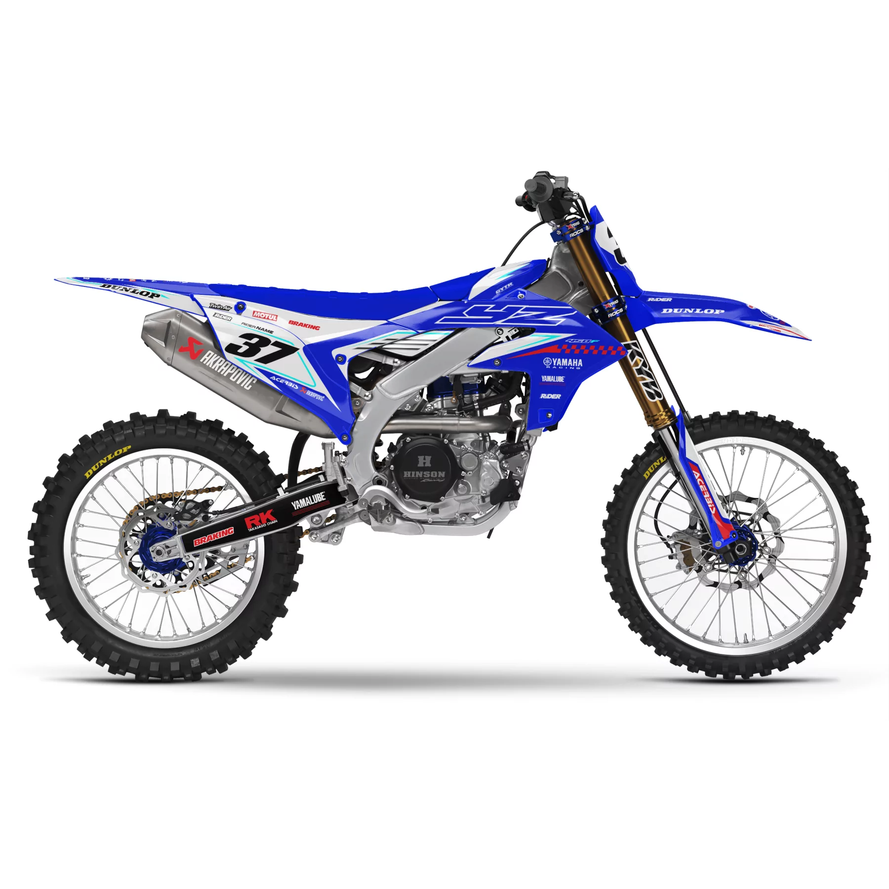 grafiche moto GRAFICHE MOTOCROSS YAMAHA KINETIC BLUE