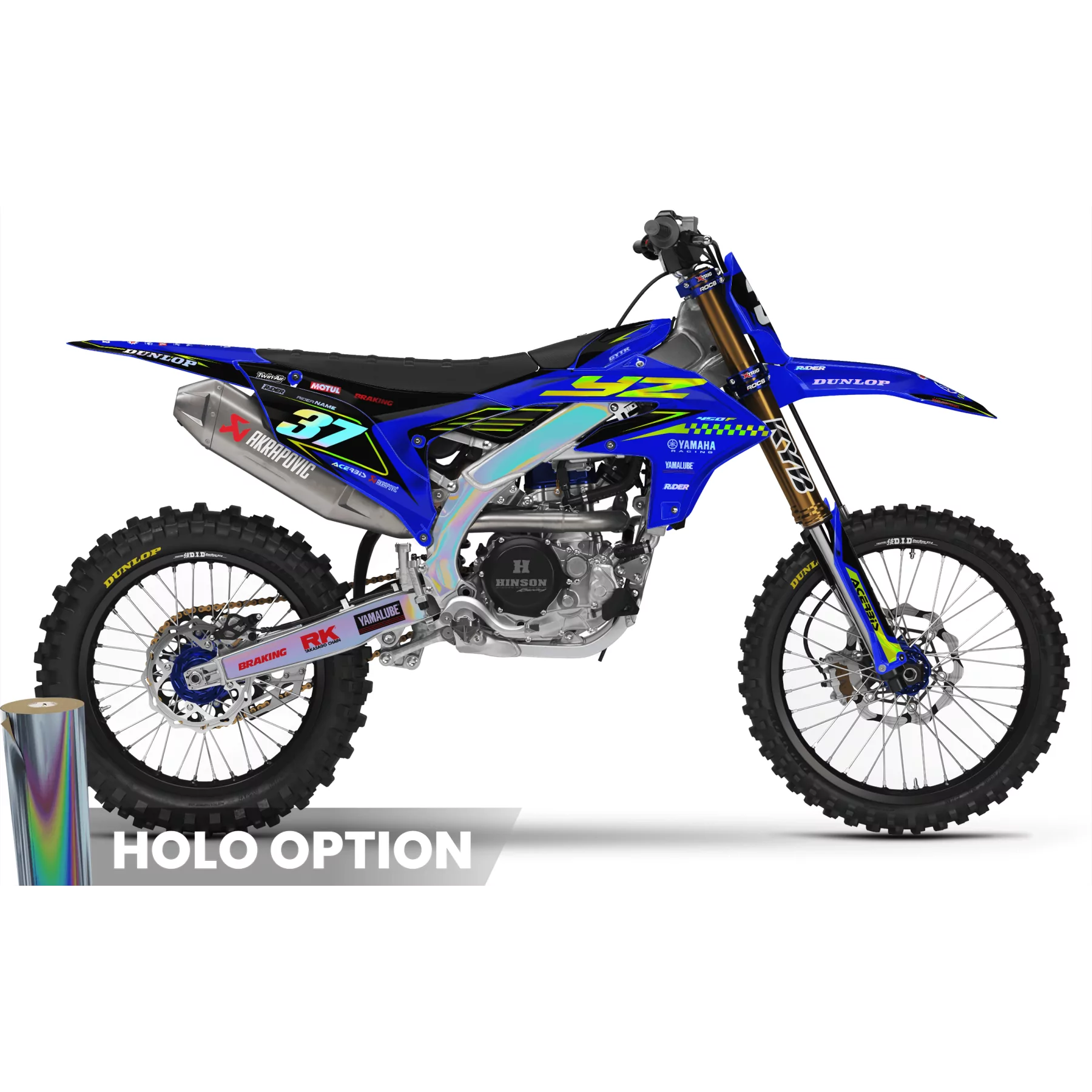 Stickerset motor STICKERSET MOTOCROSS YAMAHA KINETIC NEON