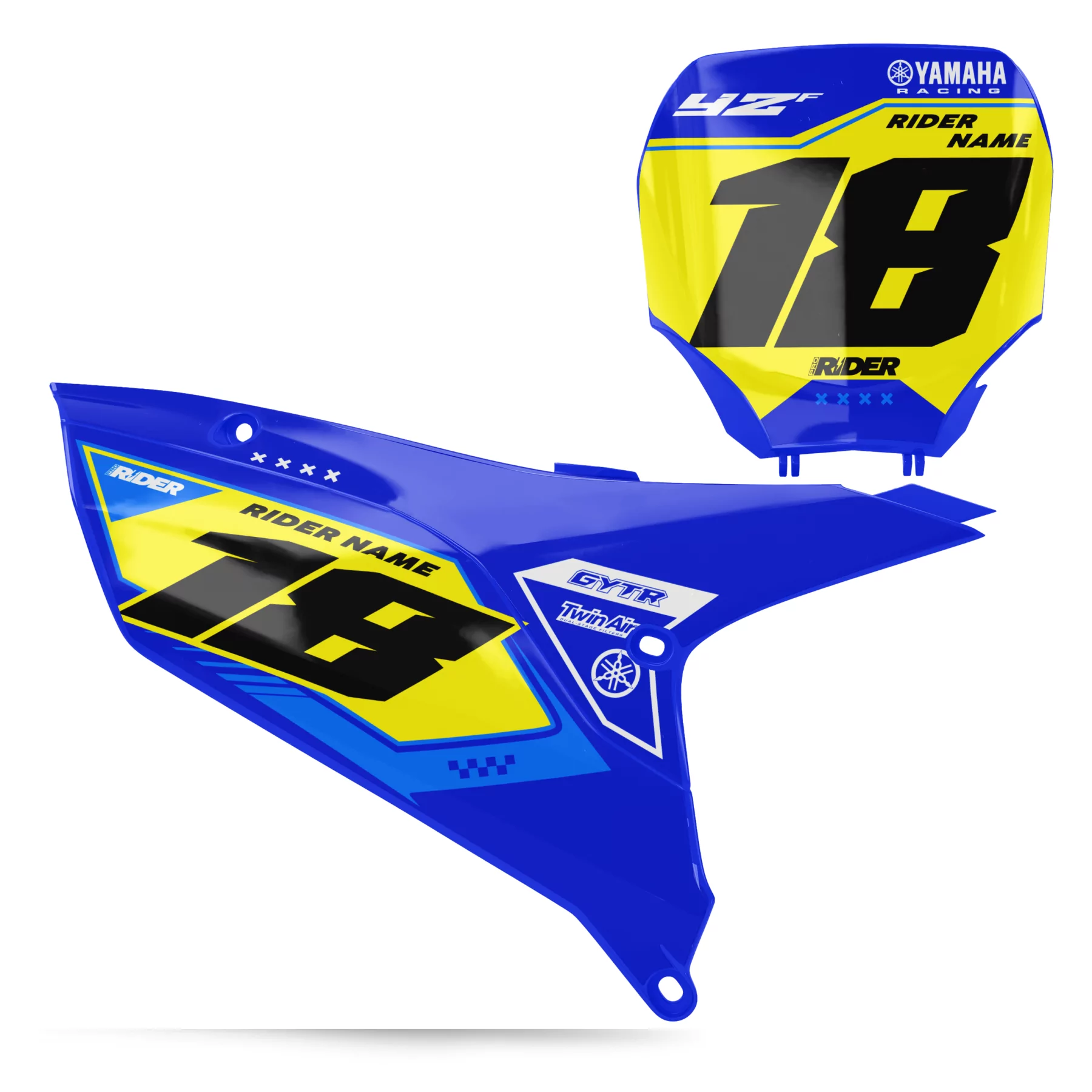STICKERSET motor STICKERSET FONDS DE PLAQUES YAMAHA PRECISION