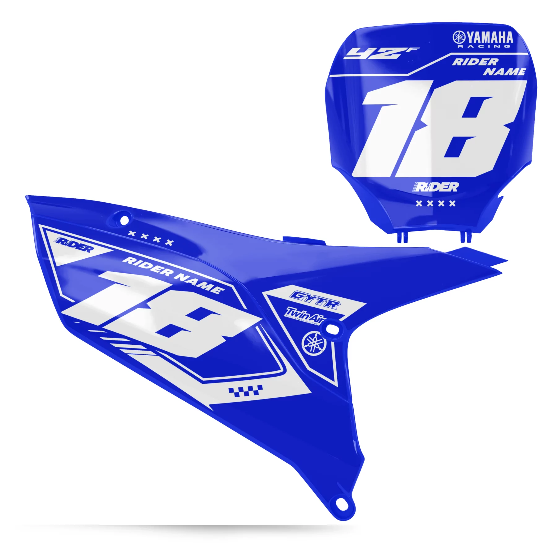 Kit adhesivos moto KIT ADHESIVOS FONDOS DE PLACAS YAMAHA IMPACT